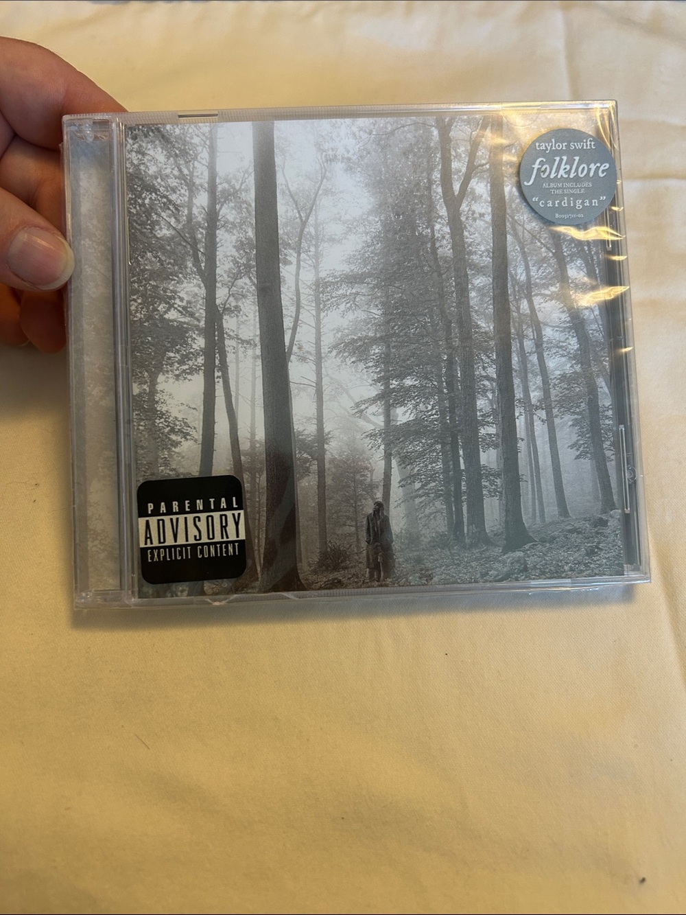 Taylor Swift Black & White Folklore CD with Forest Artwork